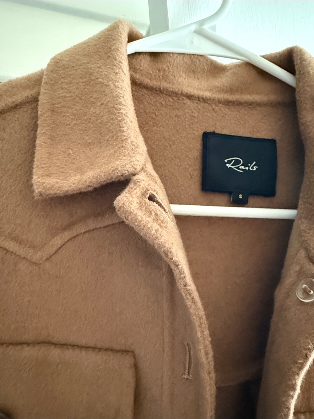 Rails Brown Cropped Wool-Blend Jean Jacket - Picture 2 of 5